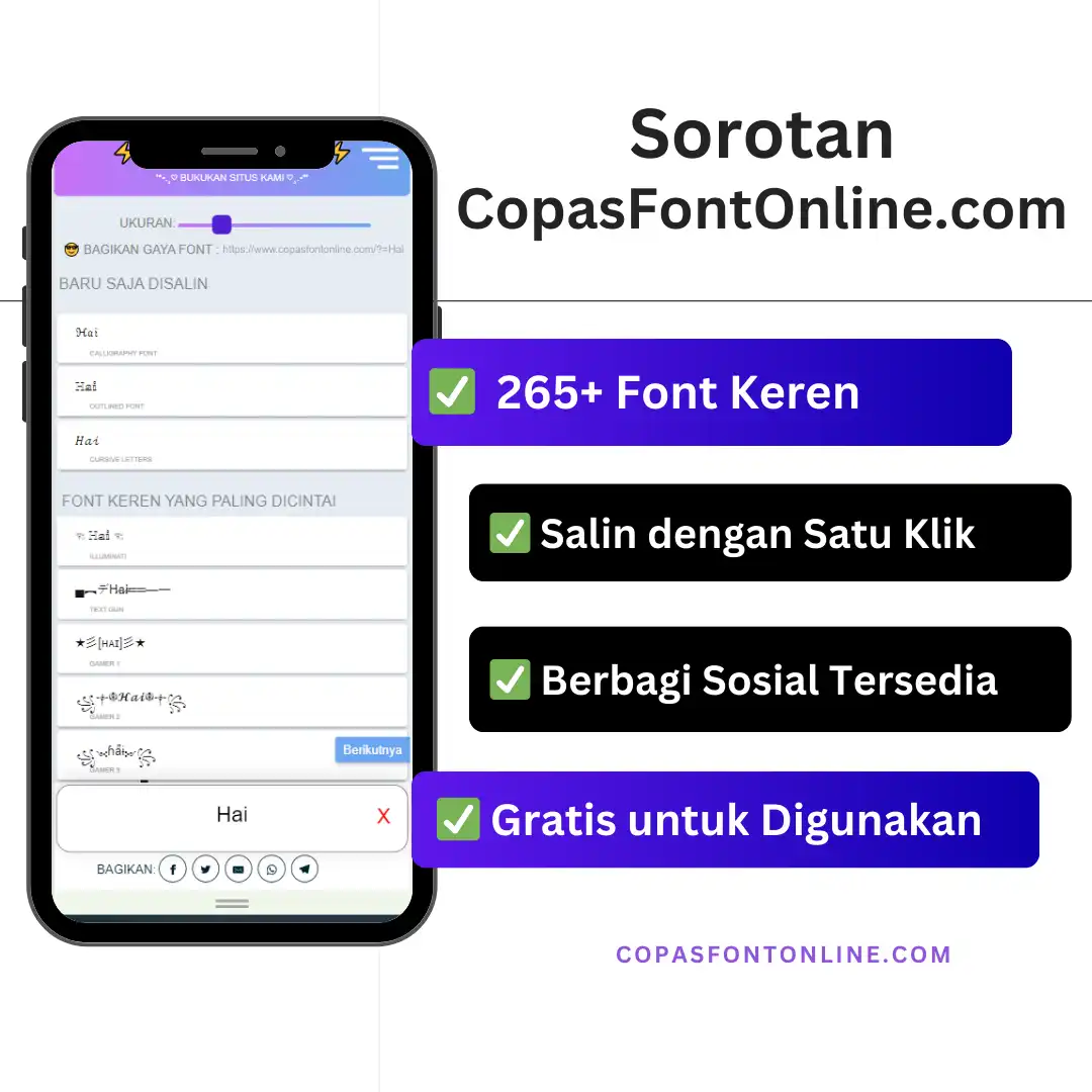Gaya-Font-Keren Gaya Font Keren